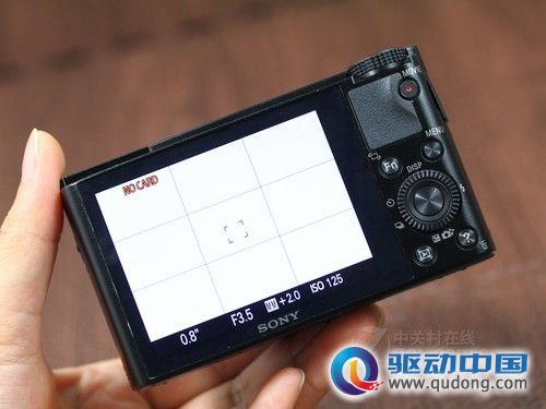 索尼 RX100黑色 背面图 