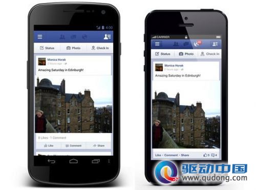 Facebook users can now share via Android and iOS apps