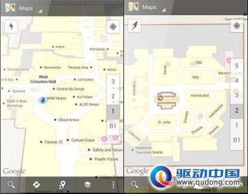 老公必备应用!谷歌地图室内地图更新