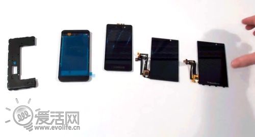 黑莓Z10屏幕与外壳配件曝光 4.3寸屏幕大小得以确认