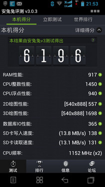 双CPU双网双通商务手机 联想S870e评测 