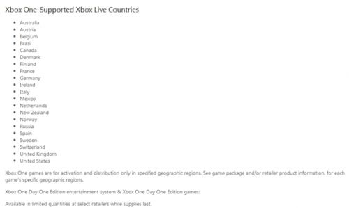 微软证实Xbox One无法在中国玩游戏