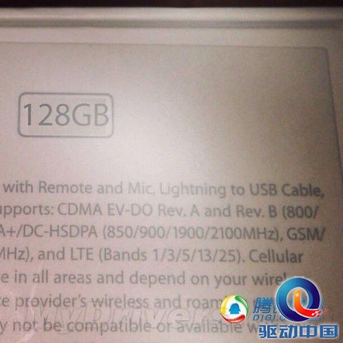 128GB妥妥的!iPhone 5S真机/包装盒来了