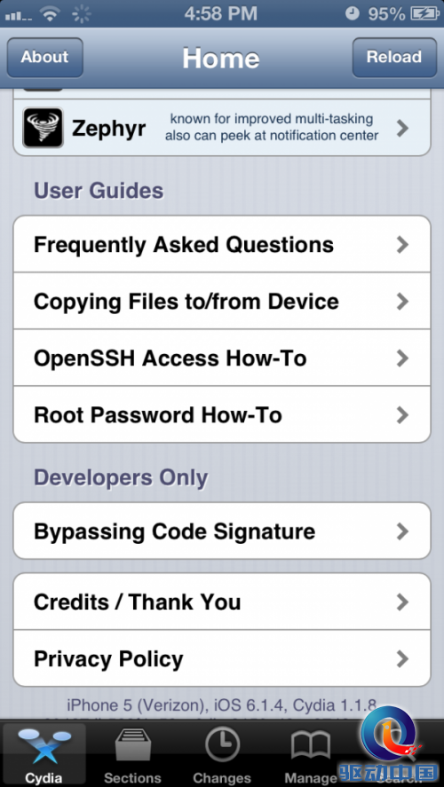 iOS 6.1.4越狱成功!