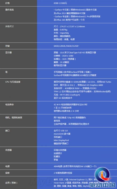 Surface 2/Pro 2正式开启预订：3288/6588元起