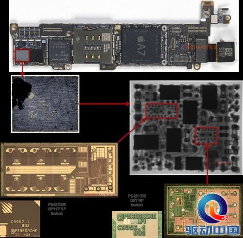 iPhone 5S拆解:北美、亚太版射频前端对比