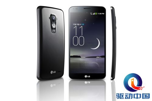 LG G Flex可弯曲软性屏幕手机发布 背盖有自行
