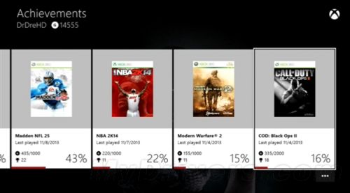 Xbox One细节大曝光、屏幕截图