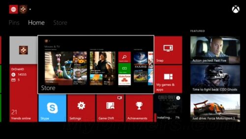 Xbox One细节大曝光、屏幕截图