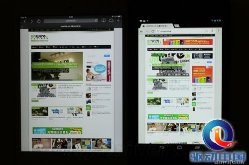 iPad mini 2、新Nexus 7屏幕PK:差距真大
