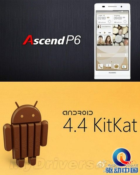 喜闻乐见:华为P6可升Android 4.4