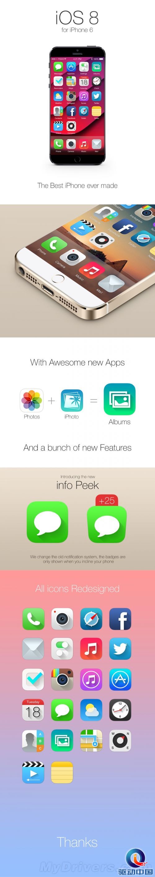 运行iOS 8 全新“iPhone 6”亮相