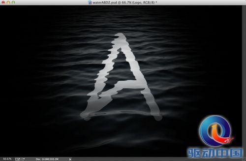 PS教程:Photoshop创建月影水纹文字特效 PS教程:Photoshop创建月影水纹文字特效