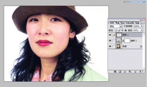 PS教程：妙用PS历史画笔给漂亮MM美容