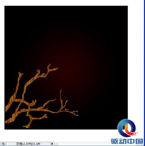 PhotoShop制作一幅古色古香的木雕花画效果教