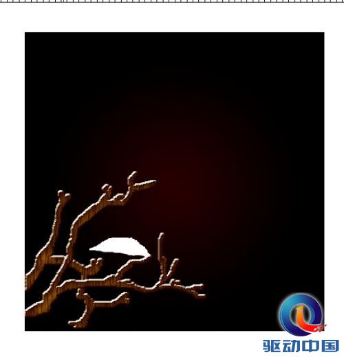 PhotoShop制作一幅古色古香的木雕花画效果教