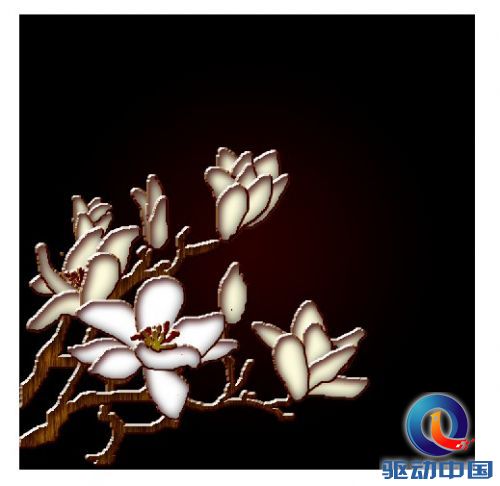 PhotoShop制作一幅古色古香的木雕花画效果教