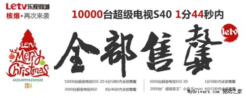 1万台1499元乐视超级电视瞬间售罄