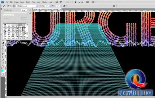PS教程:Photoshop制作霓虹电波文字特效 PS教程:Photoshop制作霓虹电波文字特效