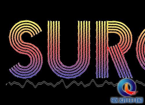 PS教程:Photoshop制作霓虹电波文字特效 PS教程:Photoshop制作霓虹电波文字特效