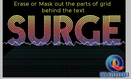 PS教程:Photoshop制作霓虹电波文字特效 PS教程:Photoshop制作霓虹电波文字特效