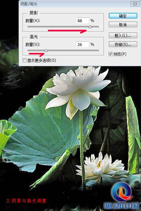 PS教程：Photoshop制作唯美的水墨荷花