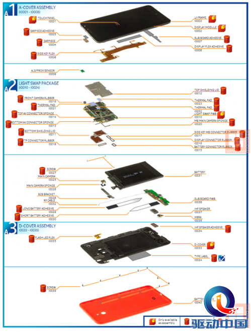 诺基亚6寸Lumia 1320拆解照:做工精细