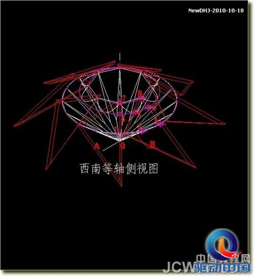 AutoCAD建模教程：绘制八心八箭的钻石,PS教程,思缘教程网