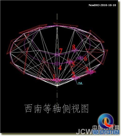 AutoCAD建模教程：绘制八心八箭的钻石,PS教程,思缘教程网