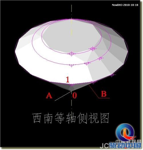 AutoCAD建模教程：绘制八心八箭的钻石,PS教程,思缘教程网