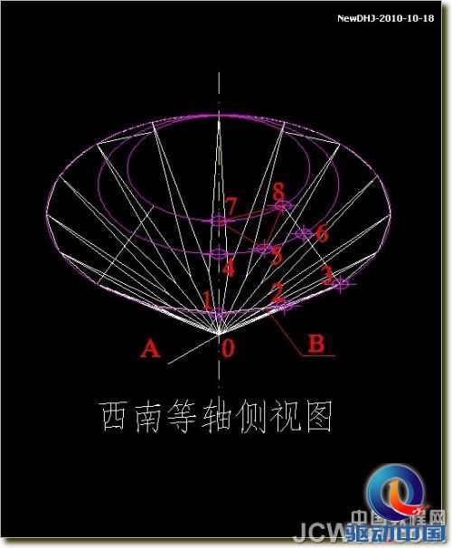 AutoCAD建模教程：绘制八心八箭的钻石,PS教程,思缘教程网