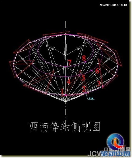 AutoCAD建模教程：绘制八心八箭的钻石,PS教程,思缘教程网