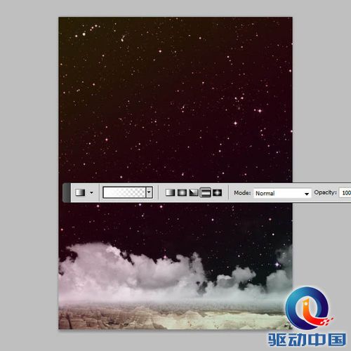 PS教程：Photoshop制作星空云海创意海报