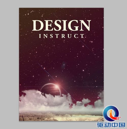 PS教程：Photoshop制作星空云海创意海报