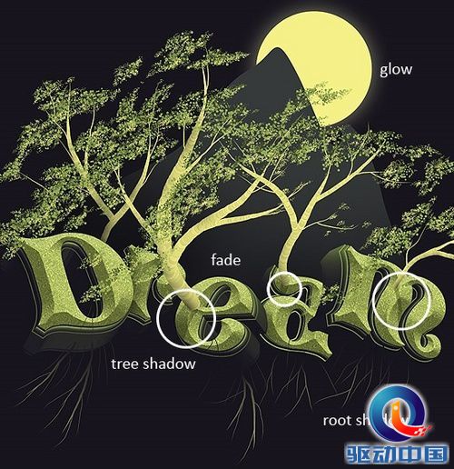 PS教程:AI PS打造梦境般的3D文字特效 PS教程:AI PS打造梦境般的3D文字特效