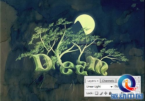 PS教程:AI PS打造梦境般的3D文字特效 PS教程:AI PS打造梦境般的3D文字特效