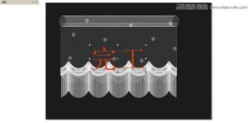 CorelDraw使用调和工具和变形工具画窗帘,PS教程,思缘教程网