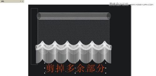 CorelDraw使用调和工具和变形工具画窗帘,PS教程,思缘教程网