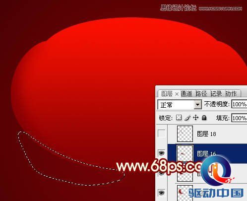 Photoshop制作春节喜庆的红灯笼教程,PS教程,思缘教程网