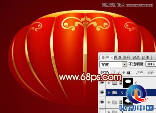 Photoshop制作春节喜庆的红灯笼教程,PS教程,思缘教程网