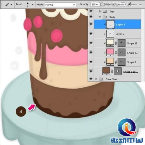 Photoshop绘制甜美精致的蛋糕教程,PS教程,思缘教程网