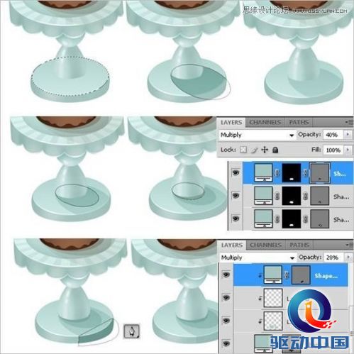 Photoshop绘制甜美精致的蛋糕教程,PS教程,思缘教程网