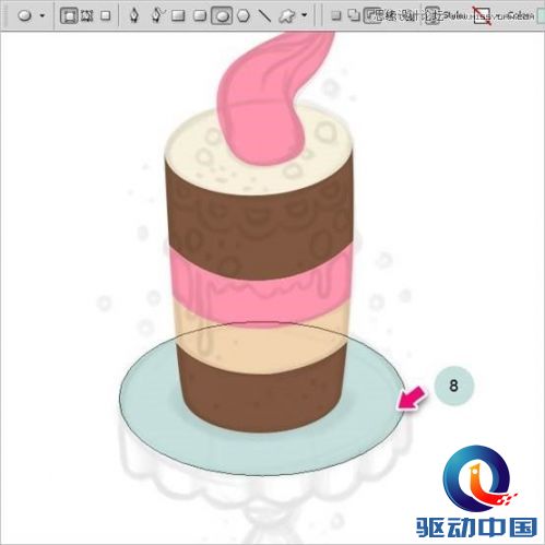 Photoshop绘制甜美精致的蛋糕教程,PS教程,思缘教程网