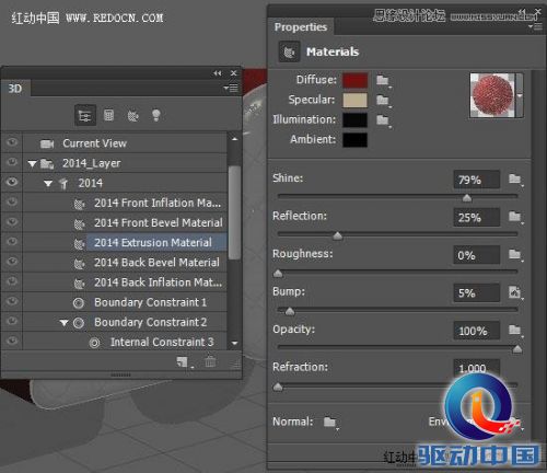 Photoshop制作艺术玻璃质感的立体字教程,PS教程,思缘教程网