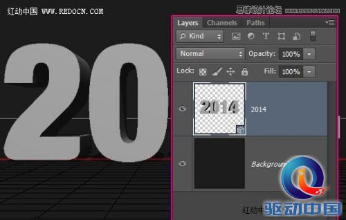 Photoshop制作艺术玻璃质感的立体字教程,PS教程,思缘教程网