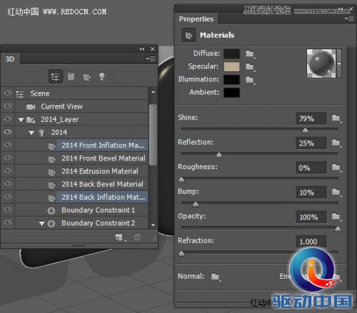 Photoshop制作艺术玻璃质感的立体字教程,PS教程,思缘教程网