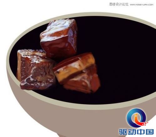 Photoshop鼠绘一碗逼真的红烧肉,PS教程,思缘教程网