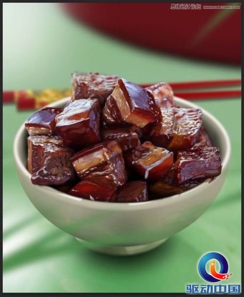 Photoshop鼠绘一碗逼真的红烧肉,PS教程,思缘教程网
