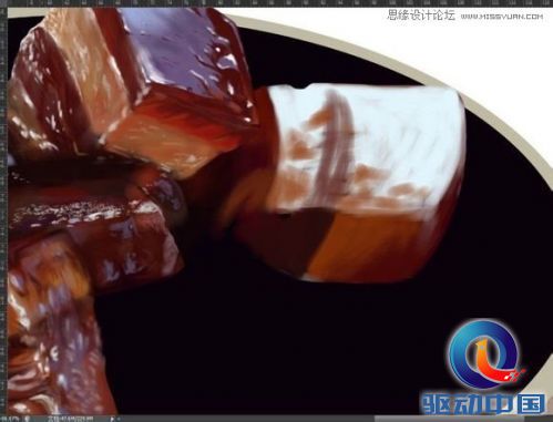 Photoshop鼠绘一碗逼真的红烧肉,PS教程,思缘教程网
