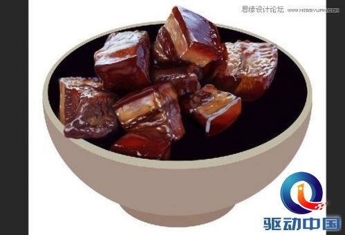 Photoshop鼠绘一碗逼真的红烧肉,PS教程,思缘教程网
